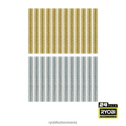 RYOBI 24 buc. batoane de lipici cu sclipici de dimensiune completă accesorii A68ND744