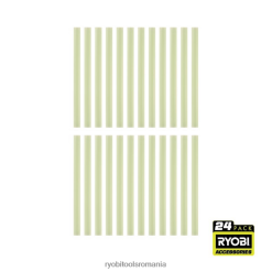 RYOBI 24 buc. mini bețișoare de lipici strălucitoare în întuneric accesorii A68ND742