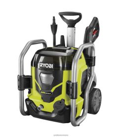 RYOBI 40v 1500 psi 1.2 gpm mașină de spălat cu presiune electrică cu apă rece fără fir cu (2) baterii de 5,0 ah și încărcător în aer liber A68ND416