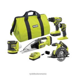 RYOBI Kit combinat 18v one+ 5 unelte Unelte electrice A68ND18