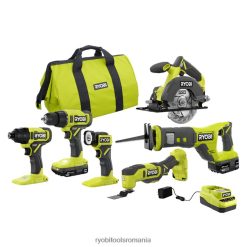 RYOBI Kit combinat 18v one+ 6 unelte Unelte electrice A68ND857
