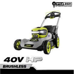 RYOBI Kit de mașină de tuns iarba cu mai multe lame, fără perii, de 40 V în aer liber A68ND239